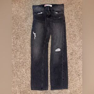Levi's kids Slim Fit Distressed Gray Jeans Sz 10